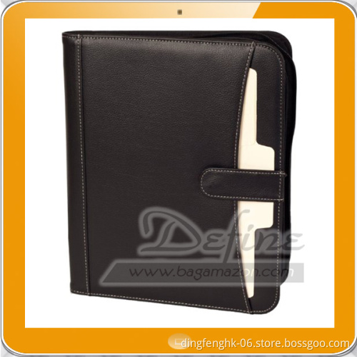 Executive Zippered Business Portfolio File Folder Padfolio Organizer